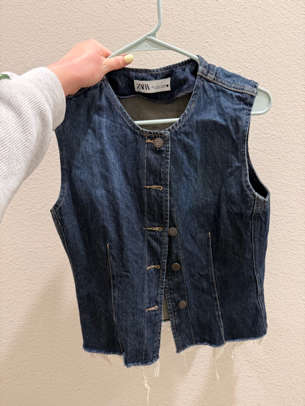 Zara denim top